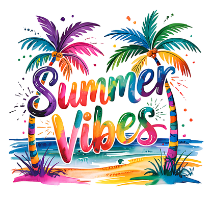 A-1267 SUMMER VIBES 3.75"w x 3.75"h