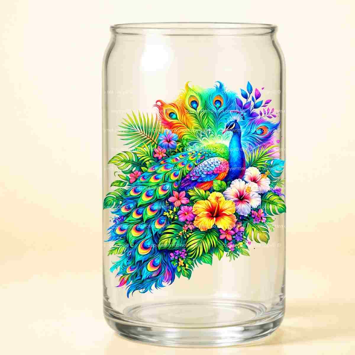 A-1276 PEACOCK  3.75"w x 4.25"h