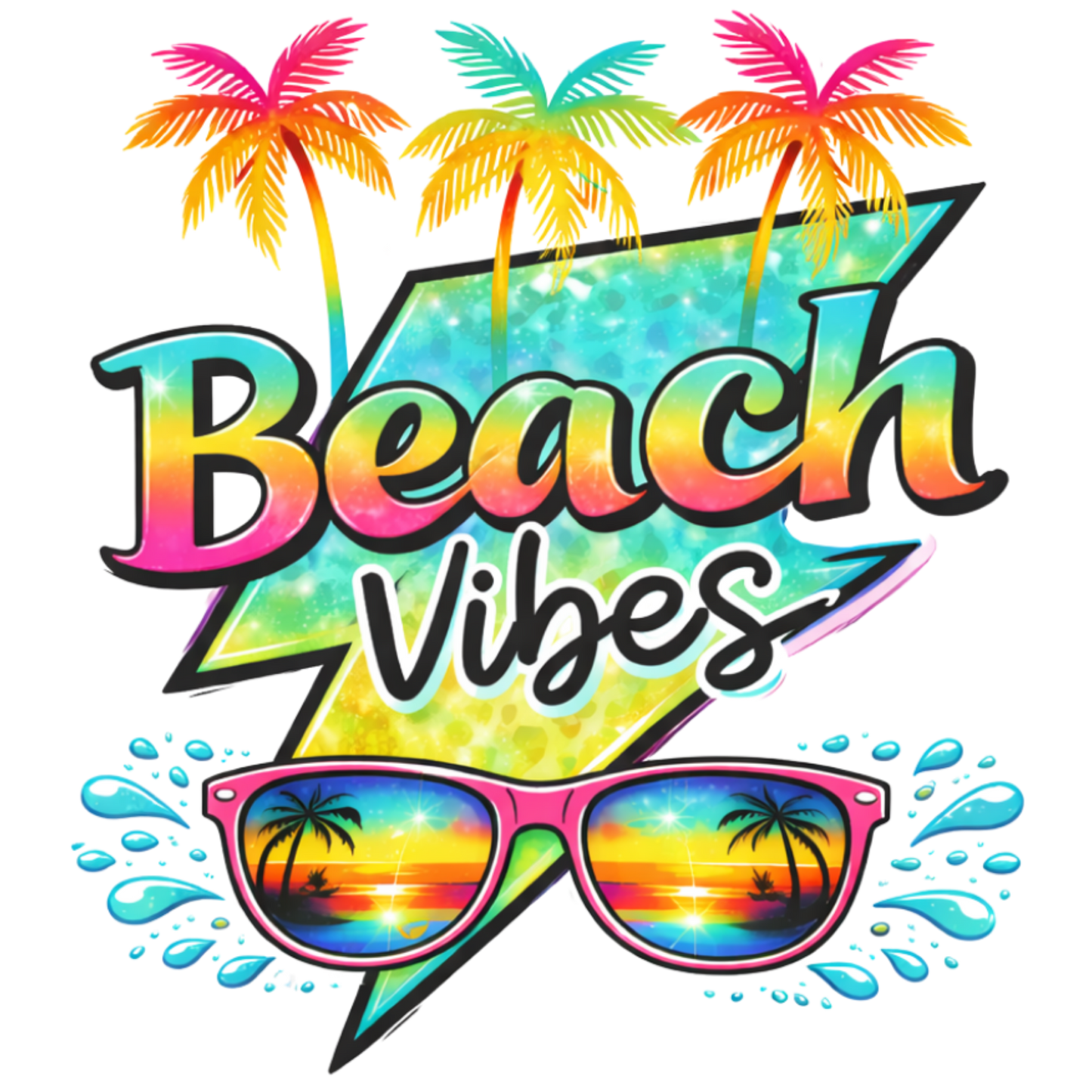 A-1282 BEACH VIBES  3.75"w x 4"h