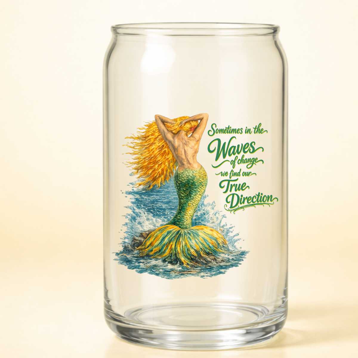 A-1285 mermaid waves  3.75"w x 3.75"h