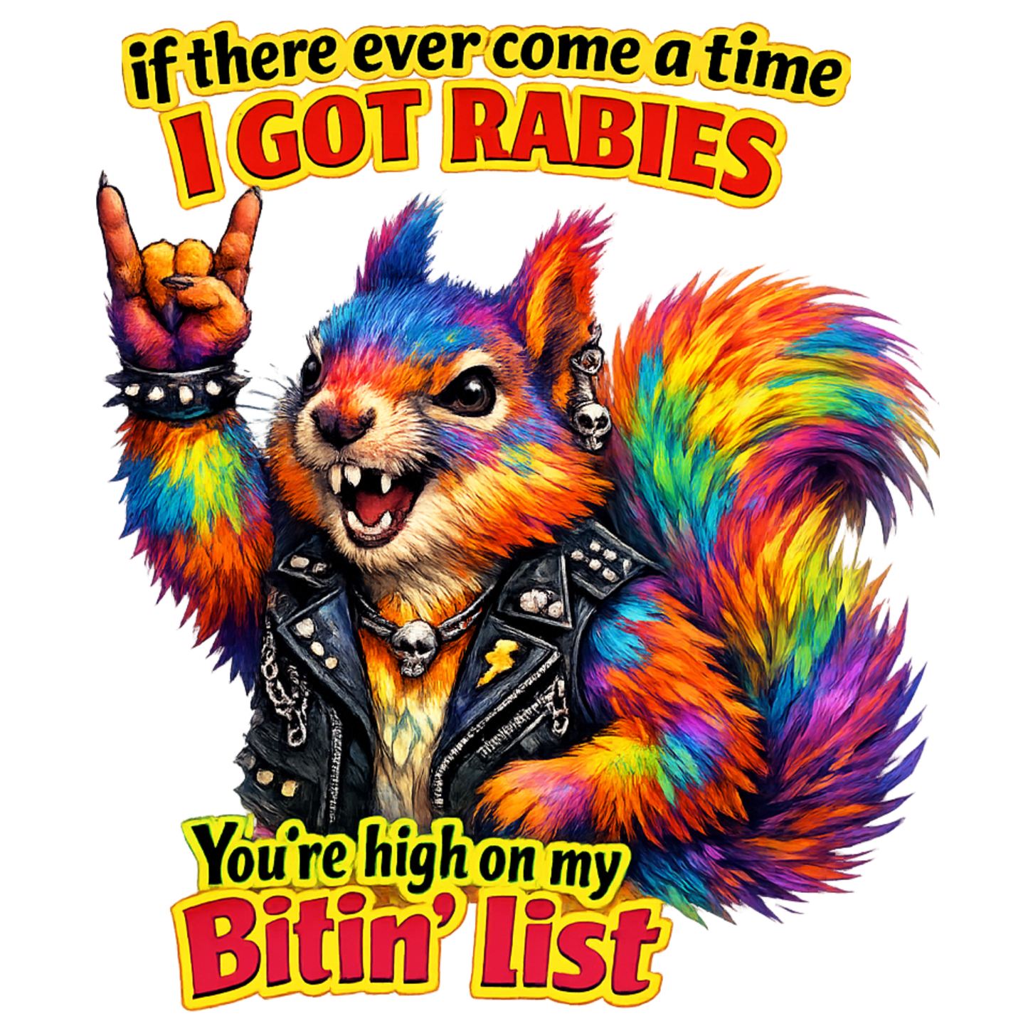 A-1287 bitin' list 3.75"w x 3.75"h