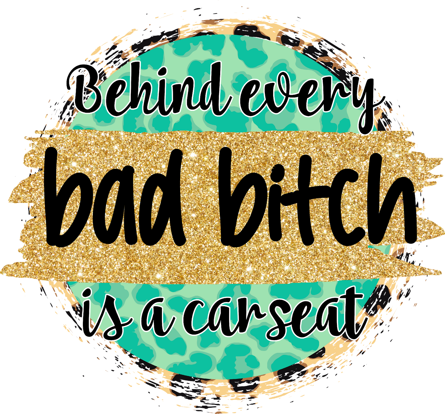 A-1138  BAD BITCH  3.75"w x 3.50"h