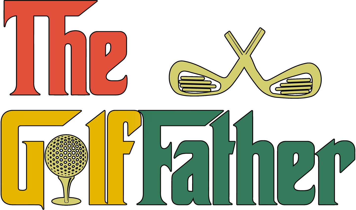 A-1146 GOLF FATHER  3.75"w x 2.50"h