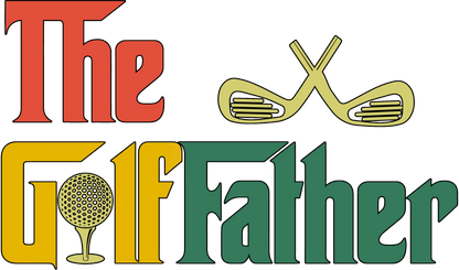 A-1146 GOLF FATHER  3.75"w x 2.50"h