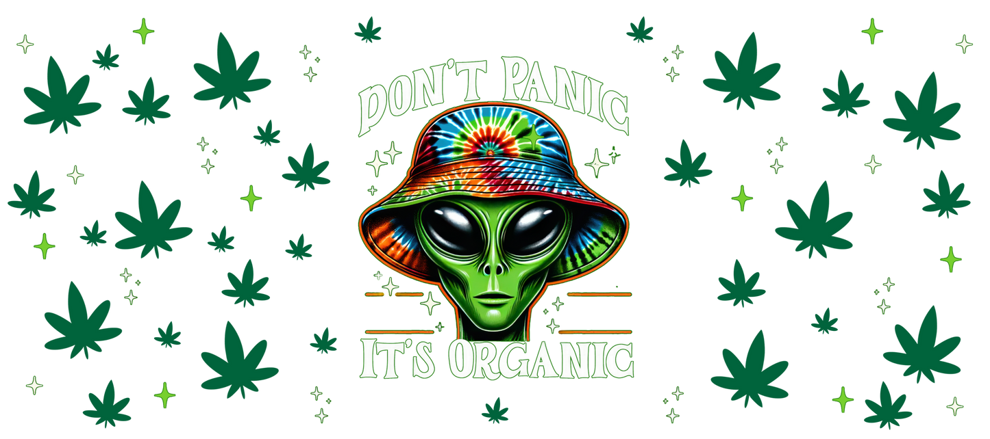 B-1500 DON'T PANIC  9"w x 4"h