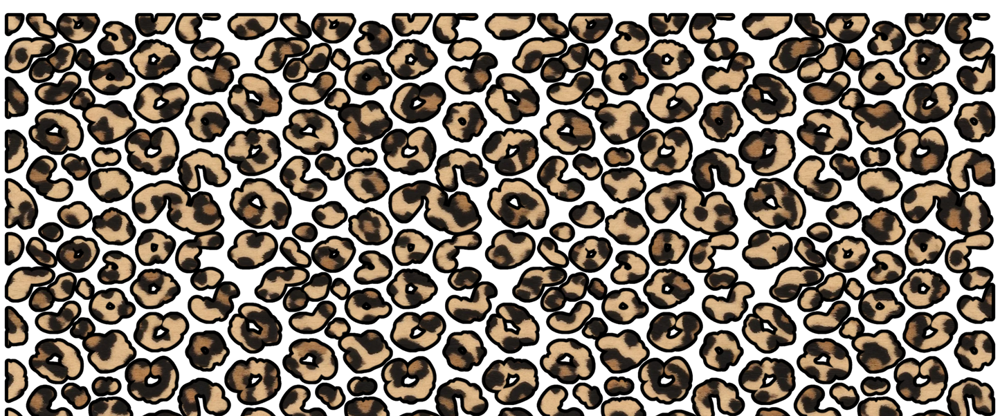 B-1510 brown leopard in leopard  9"w x 4"h