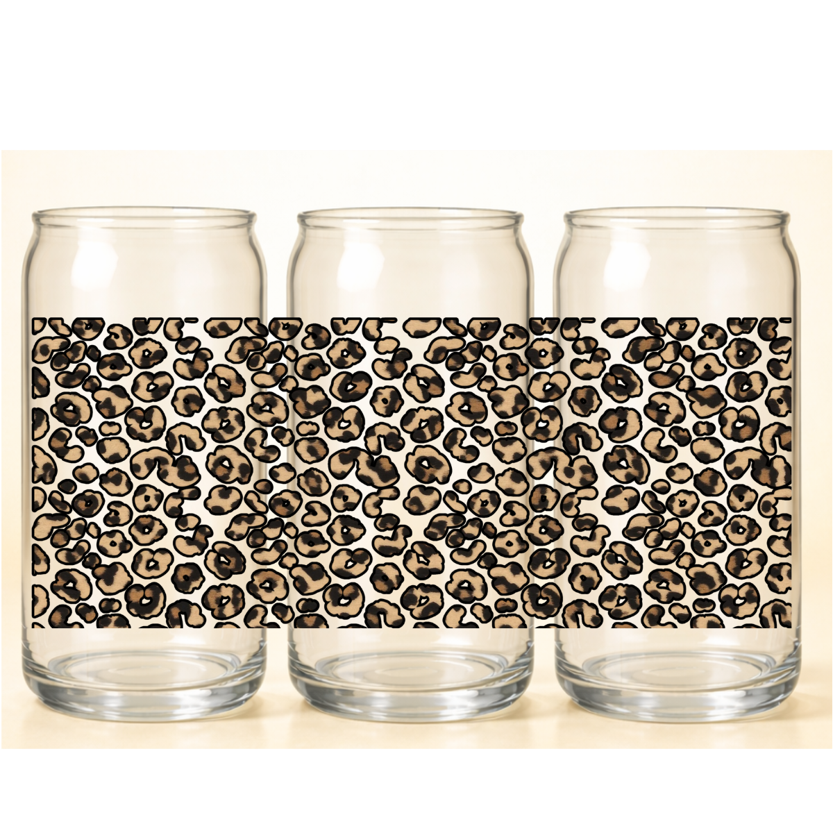 B-1510 brown leopard in leopard  9"w x 4"h