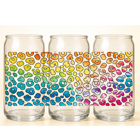 B-1511 rainbow leopard  9"w x 4"h