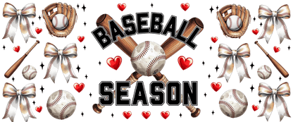 B-1512 Babeball season  9"w x 4"h