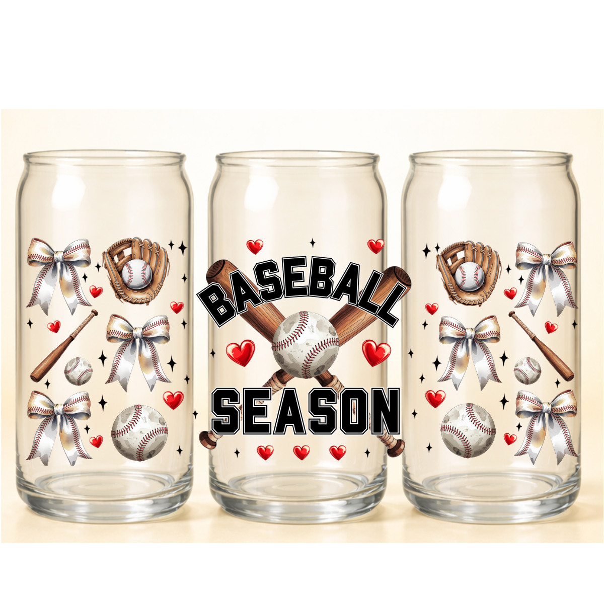 B-1512 Babeball season  9"w x 4"h
