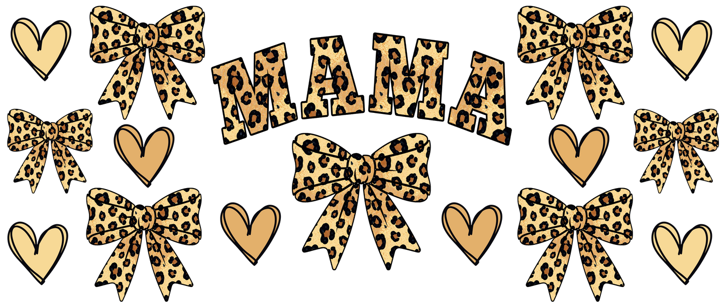 B-1527 LEOPARD MAMA  9"w x 4"h
