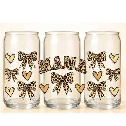 B-1527 LEOPARD MAMA  9"w x 4"h