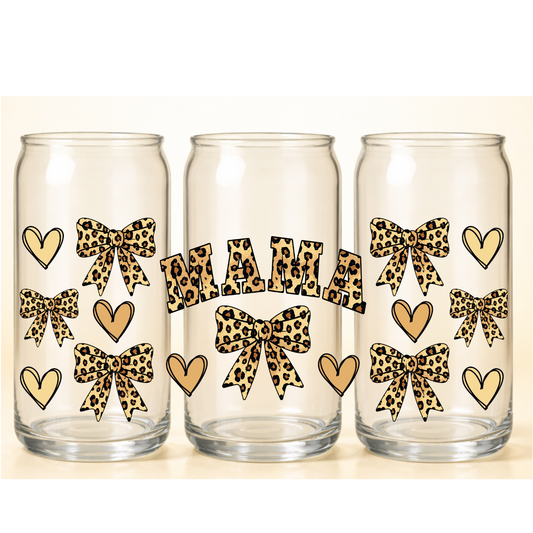 B-1527 LEOPARD MAMA  9"w x 4"h