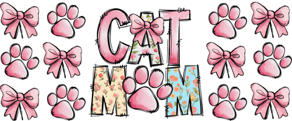 B-1528 CAT MOM  9"w x 4"h