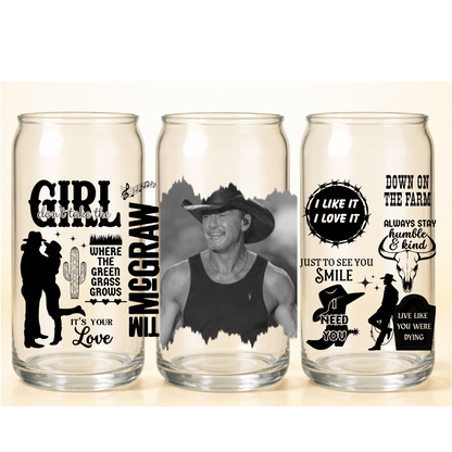 B-1534  TIM MCGRAW  9"w x 4"h