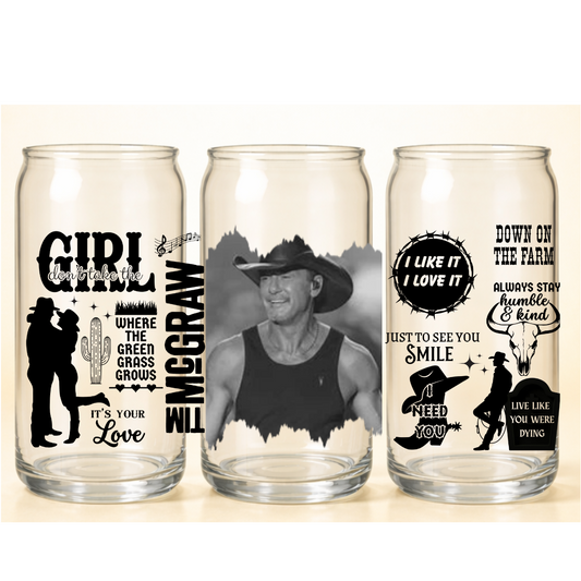 B-1534  TIM MCGRAW  9"w x 4"h