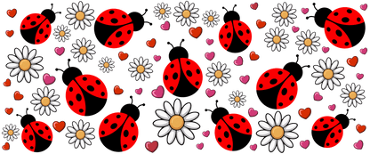 B-1535  LADYBUGS 9"w x 4"h