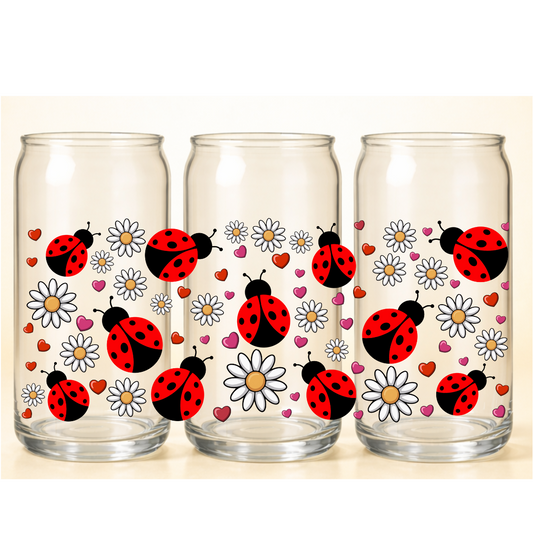B-1535  LADYBUGS 9"w x 4"h