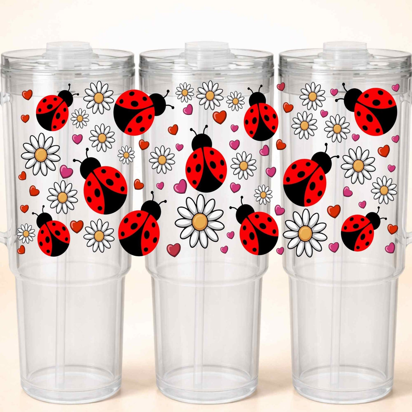 D-1535 LADYBUGS 40 OZ WRAP 11"W X 5"H