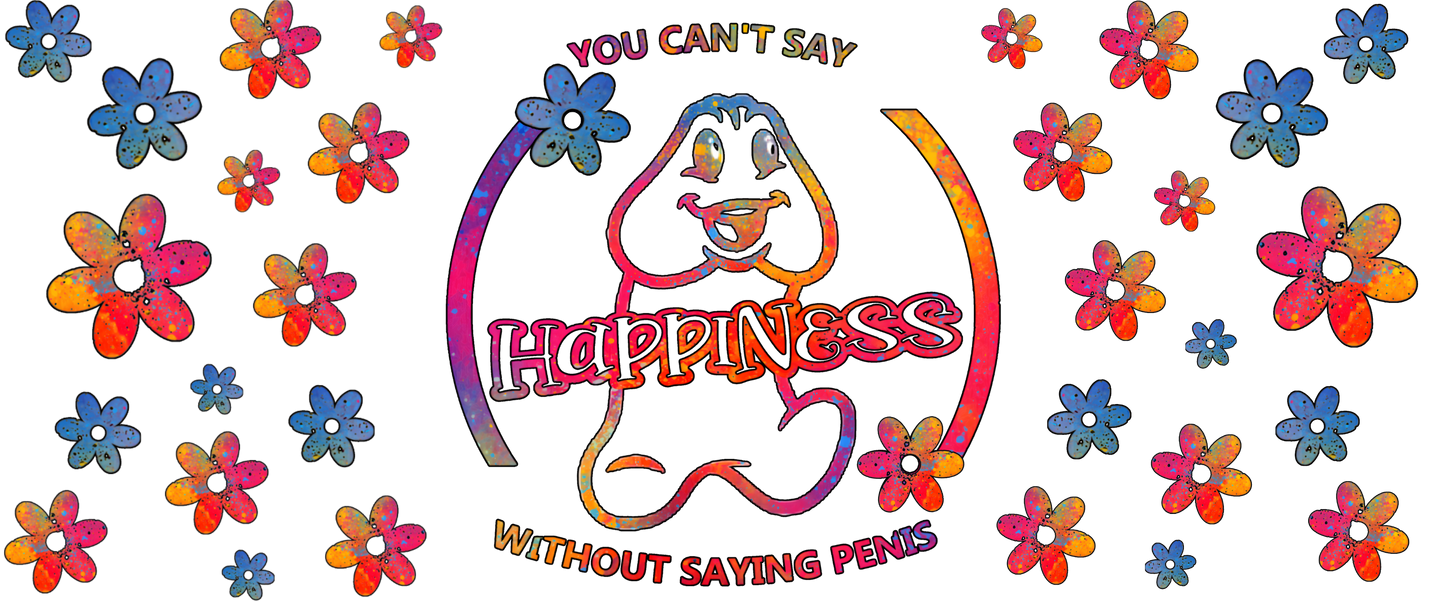 B-1539 HAPPINESS  9"W X 4."H