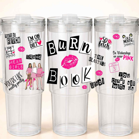 D-1542 MEAN GIRLS 40 OZ WRAP 11"W X 5"H
