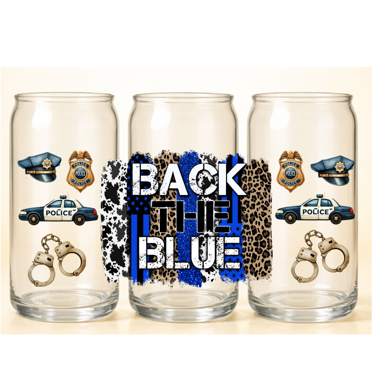 B-1545 BACK BLUE 9.5"w x 4.5"H