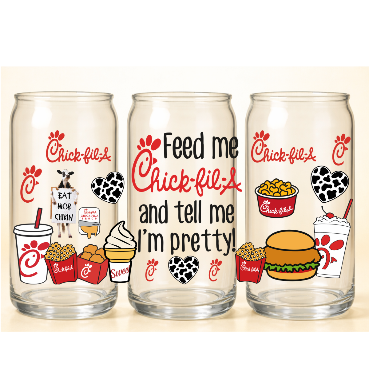 B-1546 CHICK FIL A  9.5"w x 4.5"H
