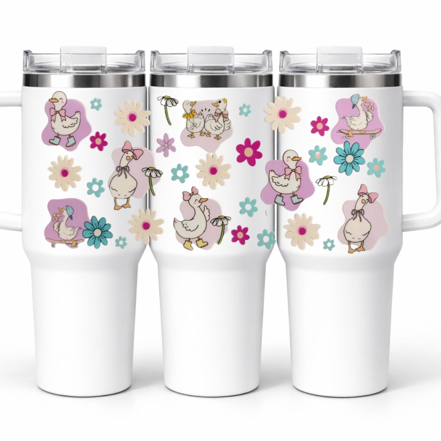 D-1550 FLOWER GOOSE 40 OZ WRAP 11"W X 5"H