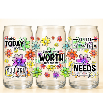 B-1557 KNOW YOUR WORTH 9.6"w x 4.5"h