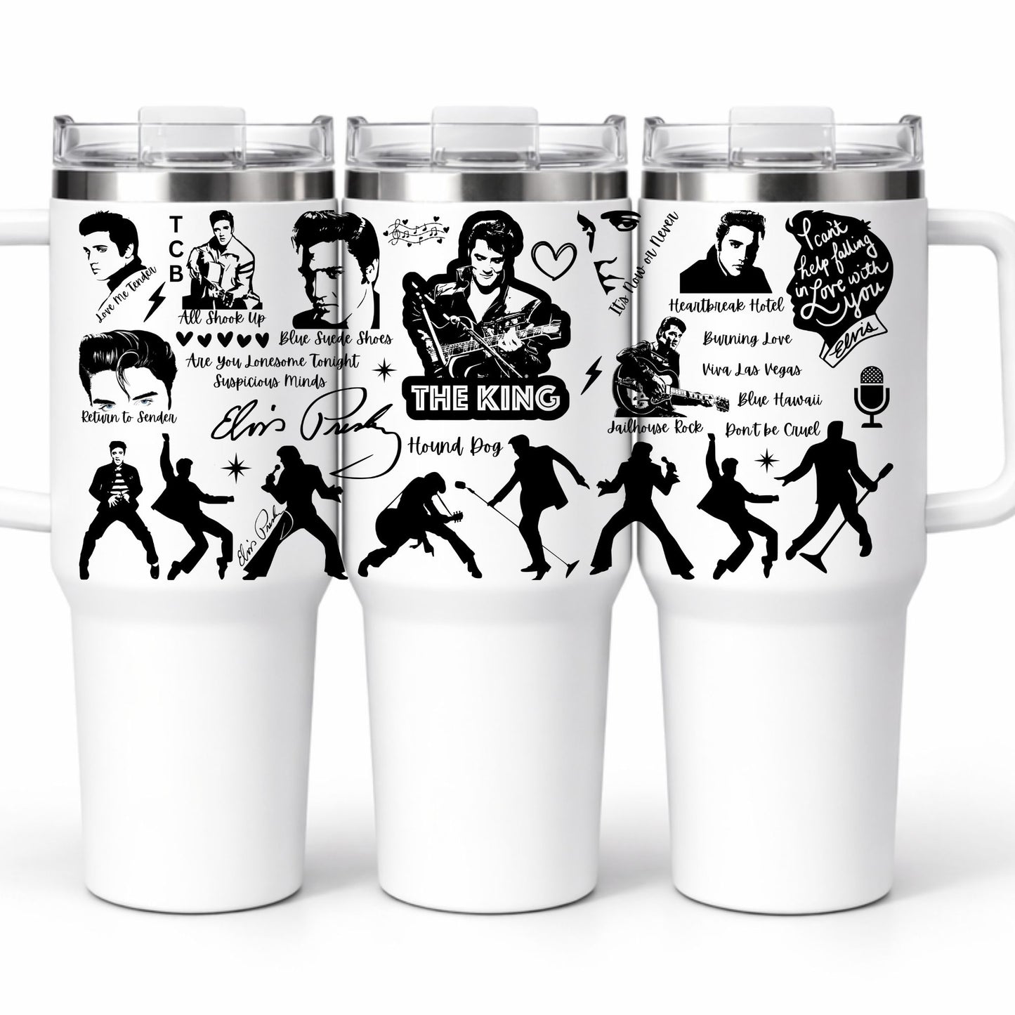 D-1559 ELVIS  40 OZ WRAP 11"W X 5"H