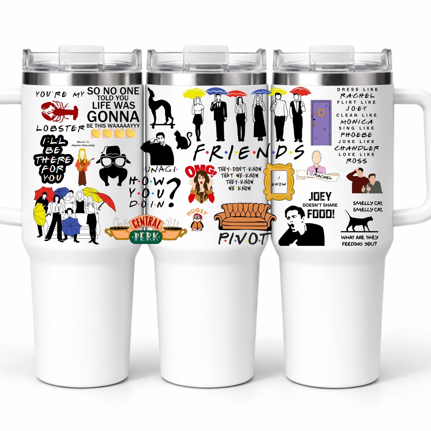 D-1562 FRIENDS A 40 OZ WRAP 11"W X 5"H