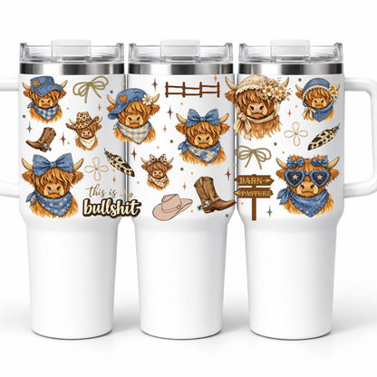 D-1563 BULLSHIT 40 OZ WRAP 11"W X 5"H