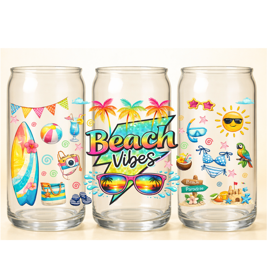B-1572 BEACH VIBES  9.6"w x 4.5"h