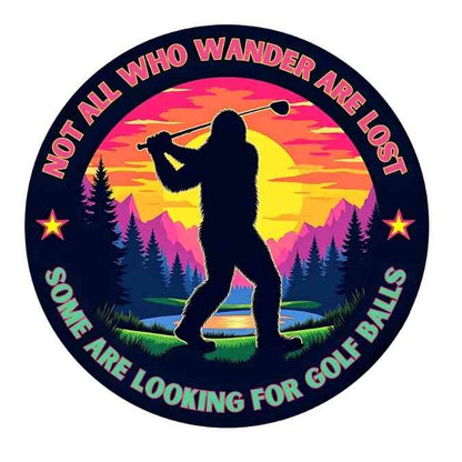 A-1172 BIG FOOT GOLF 3.75"W X 3.75"H