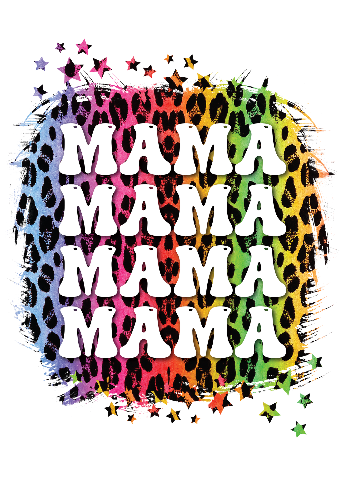 A-1174 MAMA X 4   3.75"W X 3.75"H