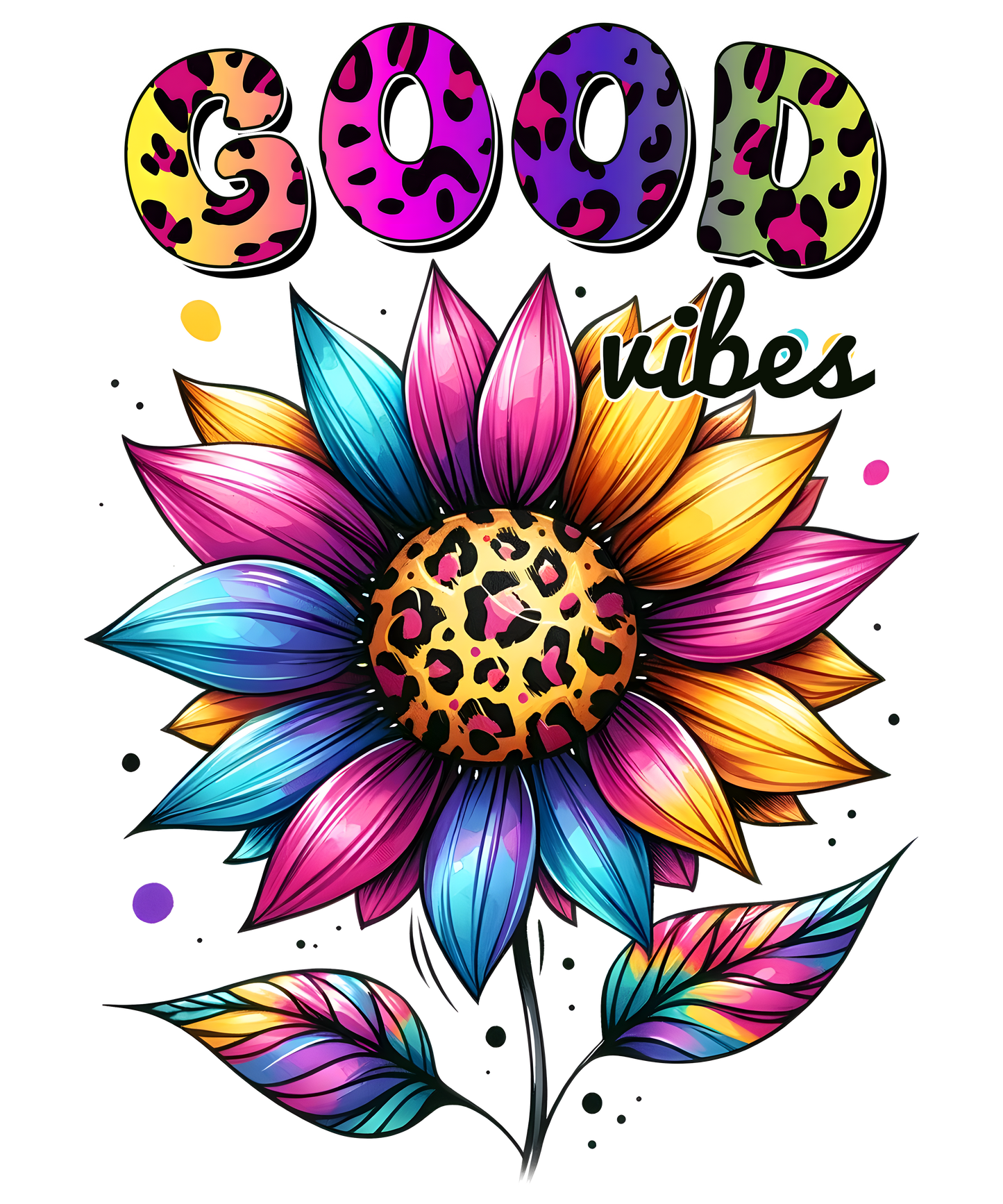A-1182 GOOD VIBES  3"W X 3.75"H