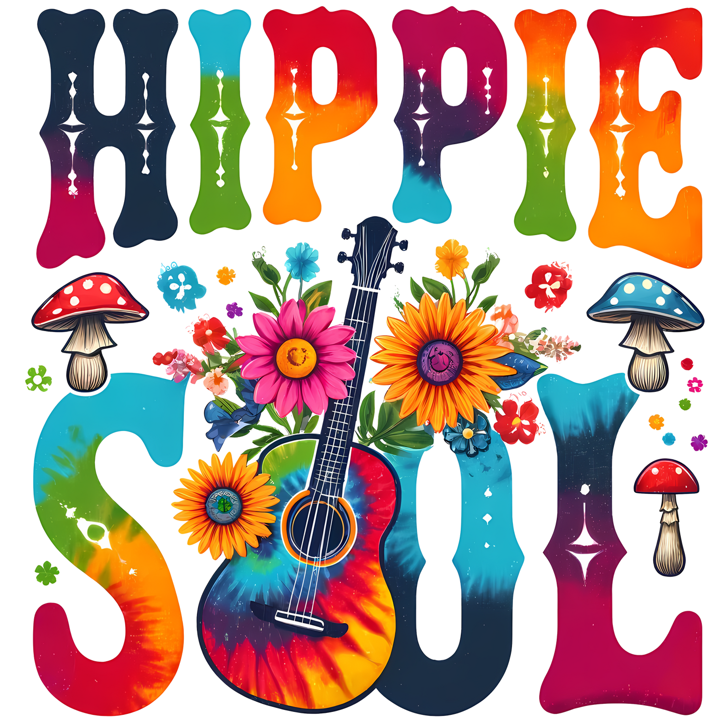 A-1186  HIPPIE SOUL  3.75"W X 3.75"H