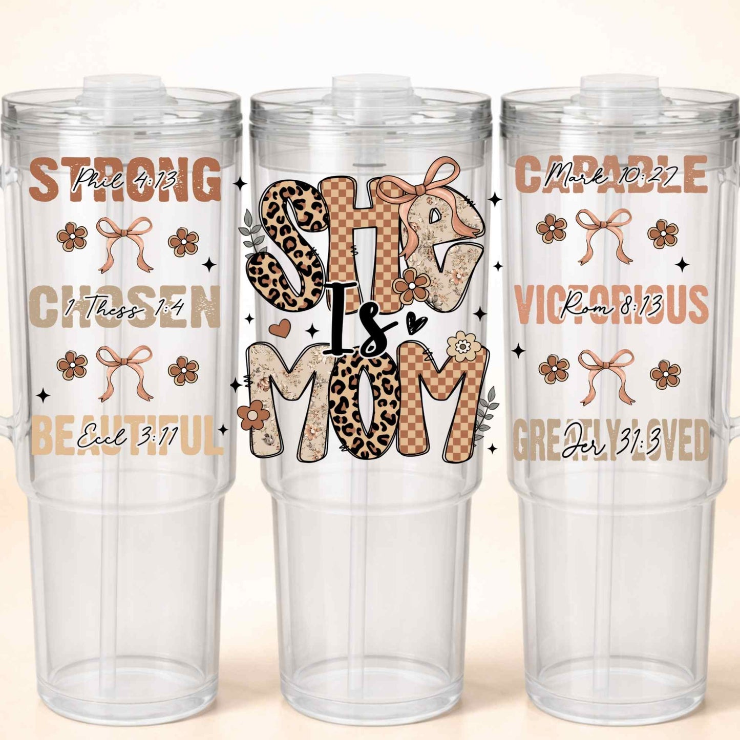D-30-100 SHE IS MOM 40 OZ WRAP 11"W X 5"H