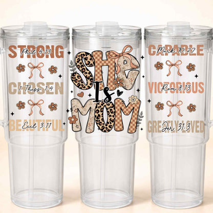 D-30-100 SHE IS MOM 40 OZ WRAP 11"W X 5"H