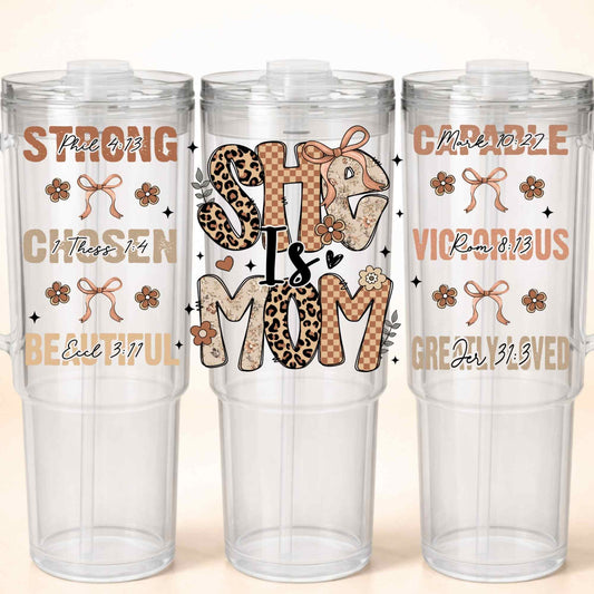 D-30-100 SHE IS MOM 40 OZ WRAP 11"W X 5"H