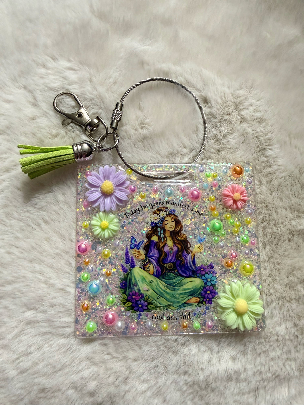 Square Bag Tag / Keychain