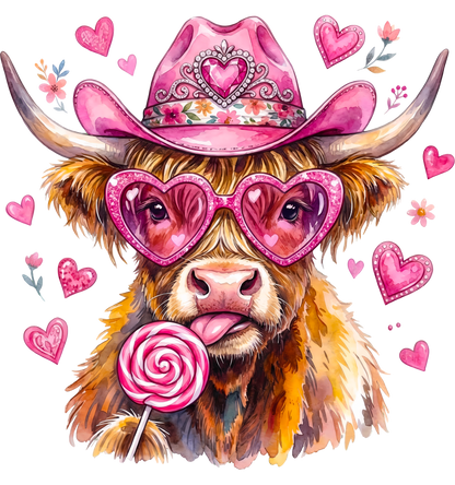 A-20104 LOLLIPOP COW 3.75"w x 3.75"h