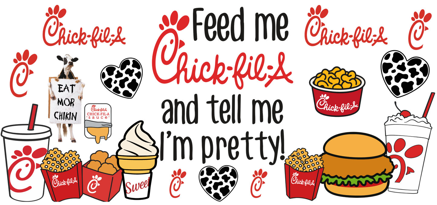 B-1546 CHICK FIL A  9.5"w x 4.5"H