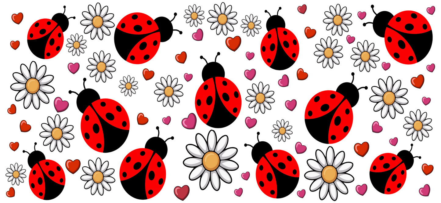 D-1535 LADYBUGS 40 OZ WRAP 11"W X 5"H