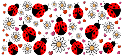 D-1535 LADYBUGS 40 OZ WRAP 11"W X 5"H