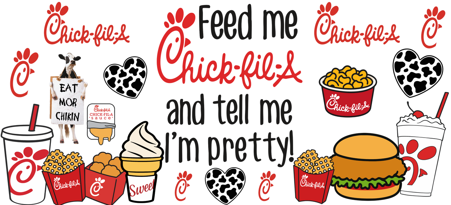 D-1558 CHICK FIL A 40 OZ WRAP 11"W X 5"H