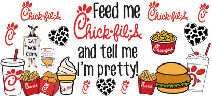 D-1558 CHICK FIL A 40 OZ WRAP 11"W X 5"H