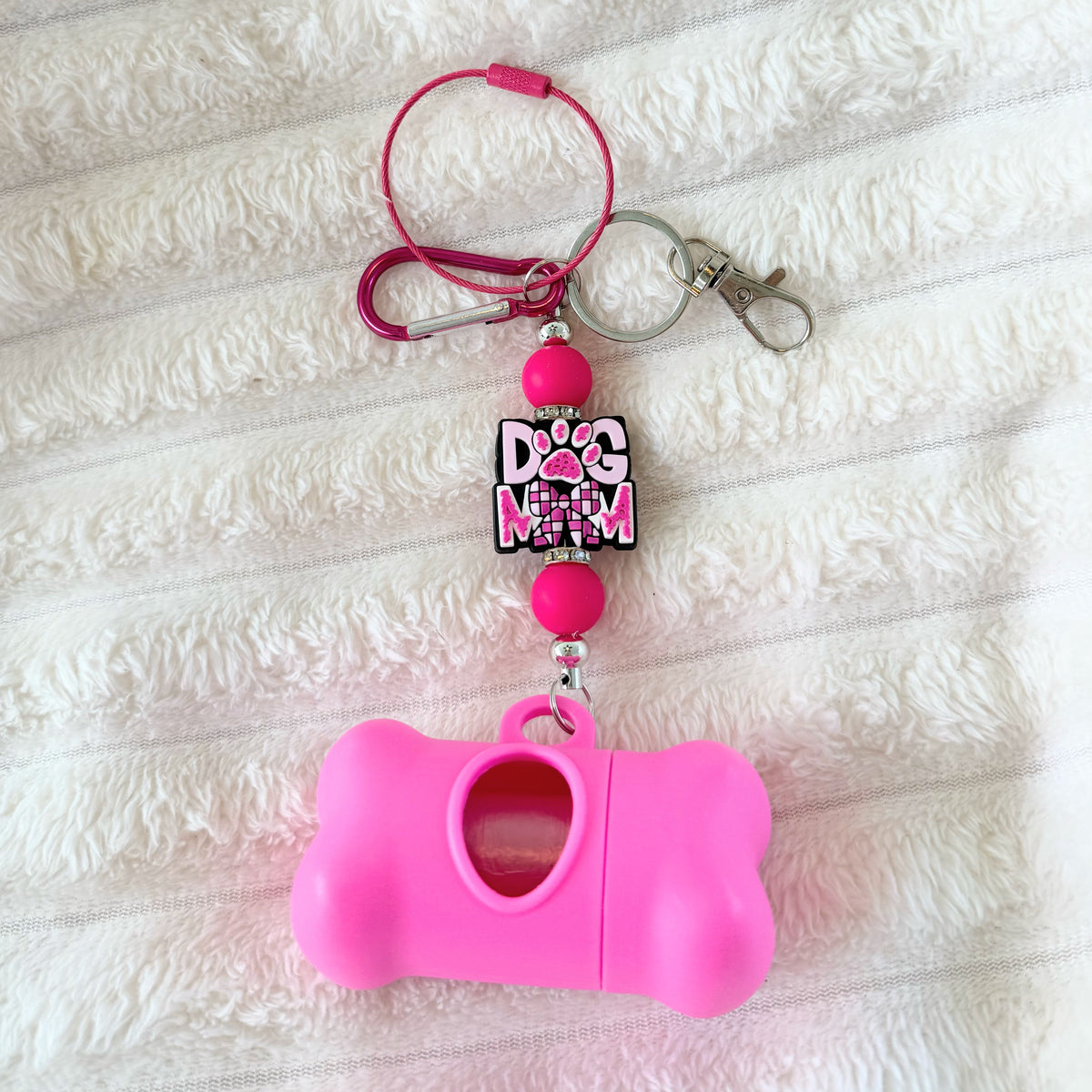Beaded doggie bag holder