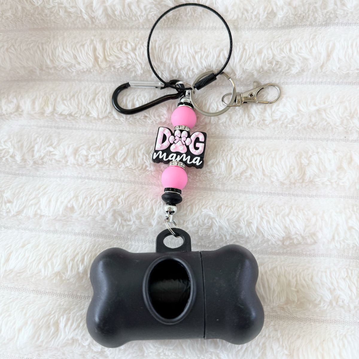 Beaded doggie bag holder