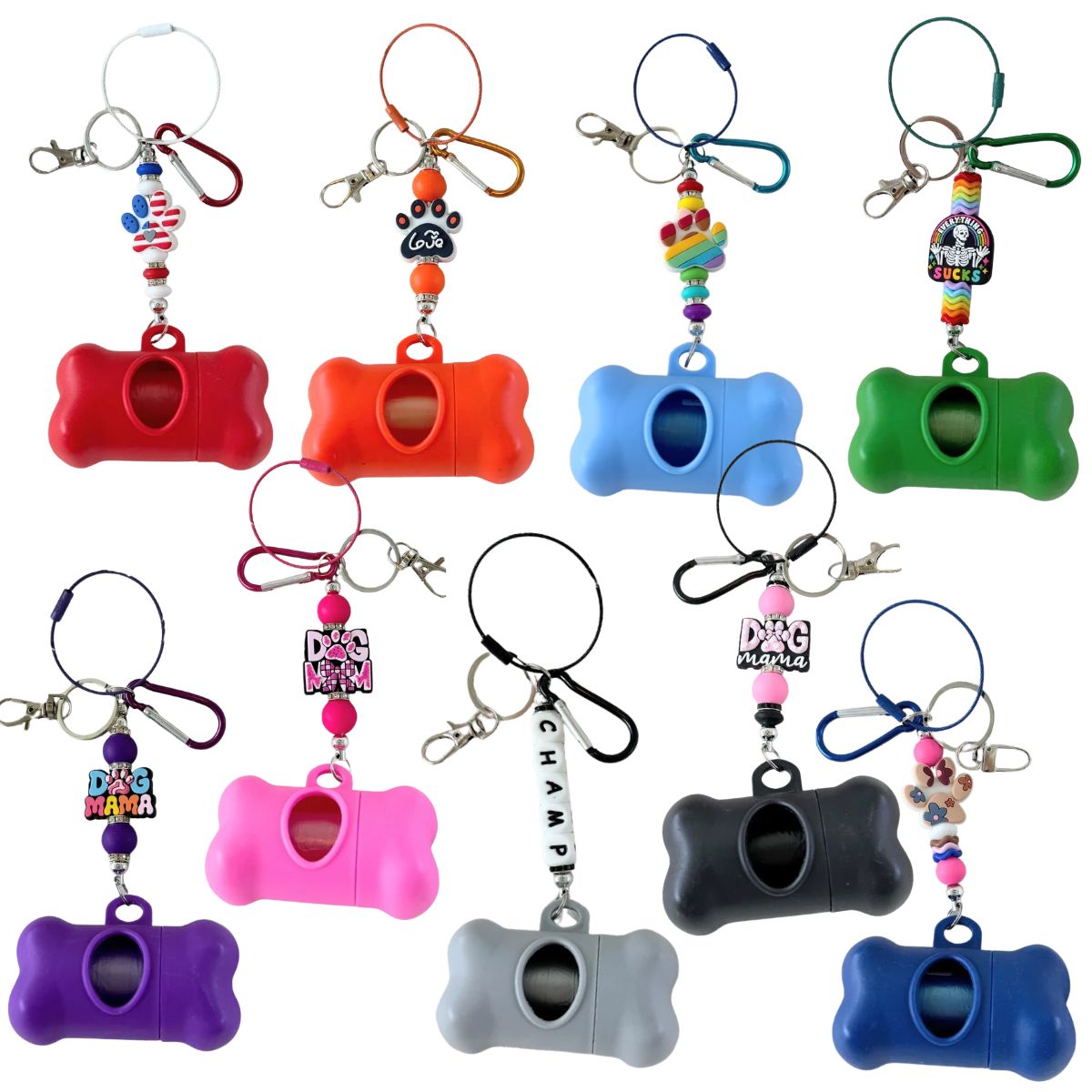 Beaded doggie bag holder